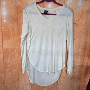 Cream Long Sleeve Women's Top